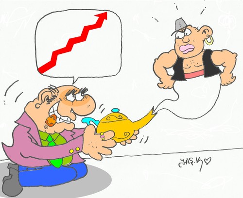 Cartoon: increase (medium) by yasar kemal turan tagged increase