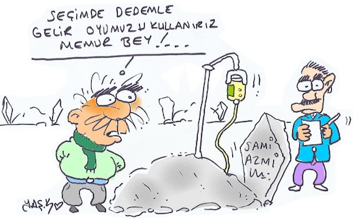 Cartoon: invalid voter (medium) by yasar kemal turan tagged invalid,voter