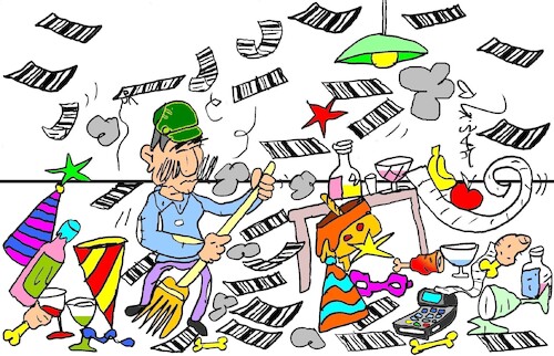 Cartoon: invoice (medium) by yasar kemal turan tagged invoice