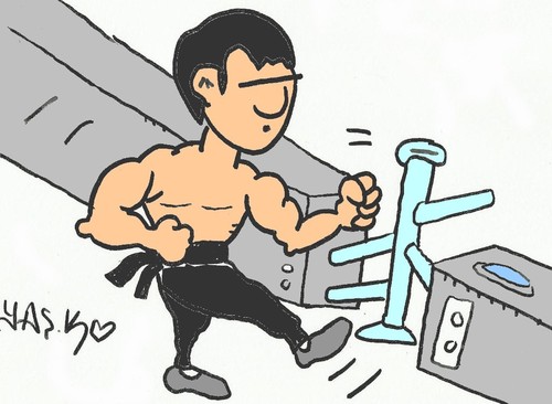 Cartoon: IP MAN (medium) by yasar kemal turan tagged ip,man