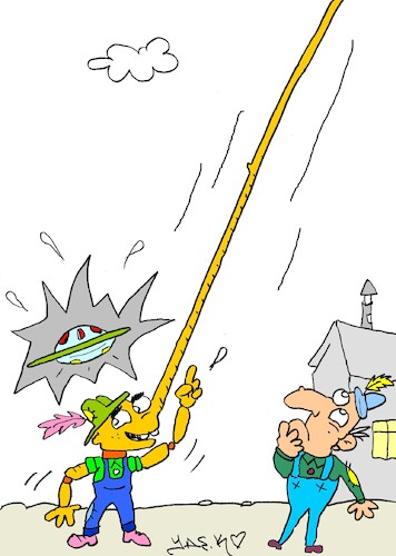 Cartoon: is it a lie (medium) by yasar kemal turan tagged is,it,lie