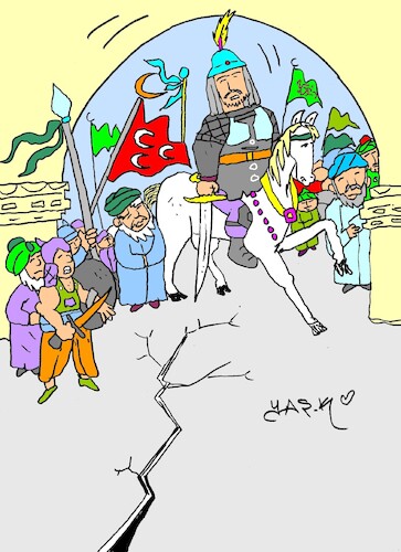 Cartoon: Istanbul (medium) by yasar kemal turan tagged istanbul
