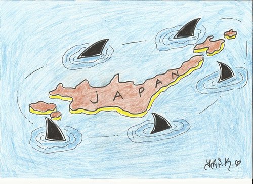 Cartoon: Japan (medium) by yasar kemal turan tagged japan