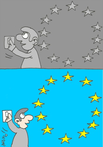 Cartoon: joke (medium) by yasar kemal turan tagged joke,european,union