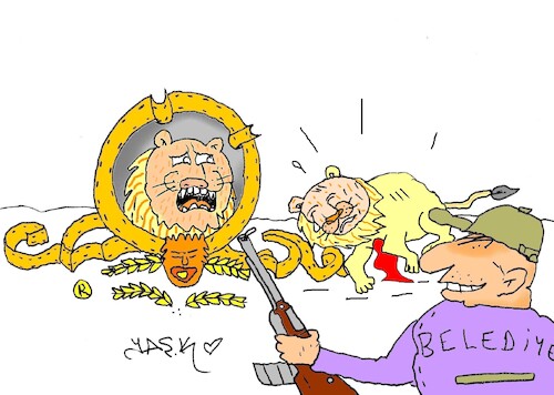 Cartoon: killer municipality (medium) by yasar kemal turan tagged killer,municipality