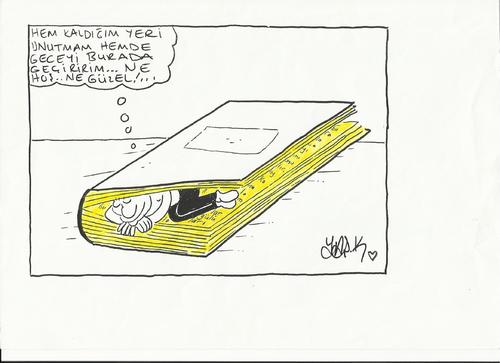 Cartoon: kitap (medium) by yasar kemal turan tagged kitap
