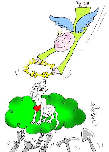 Cartoon: Konya animal shelter (medium) by yasar kemal turan tagged konya,animal,shelter