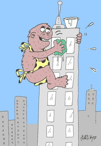 Cartoon: large polishing (medium) by yasar kemal turan tagged large,polishing