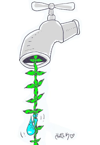 Cartoon: last drop (medium) by yasar kemal turan tagged last,drop