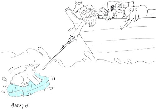 Cartoon: last remaining (medium) by yasar kemal turan tagged last,remaining