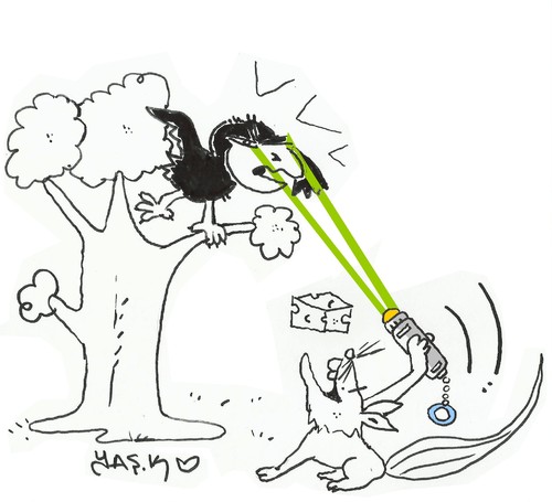 Cartoon: lazer-modern (medium) by yasar kemal turan tagged lazer,modern