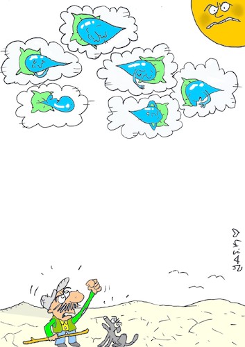 Cartoon: lethargic rains (medium) by yasar kemal turan tagged lethargic,rains