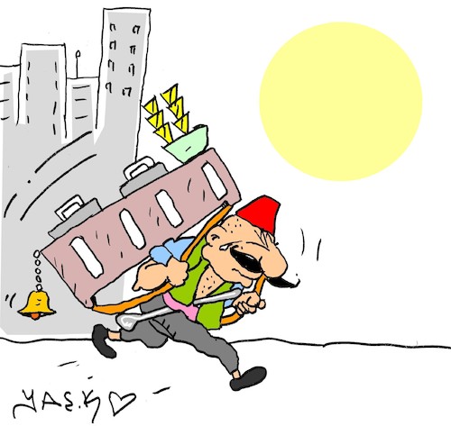 Cartoon: migration (medium) by yasar kemal turan tagged migration