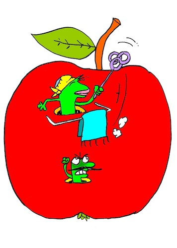 Cartoon: my neighbor (medium) by yasar kemal turan tagged my,neighbor