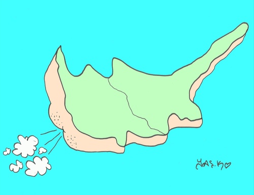 Cartoon: natural gas (medium) by yasar kemal turan tagged south,cyprus,gas,natural