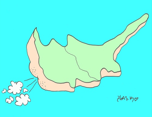 Cartoon: natural gas (medium) by yasar kemal turan tagged south,cyprus,gas,natural