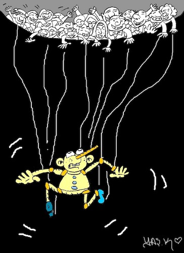 Cartoon: never ending game (medium) by yasar kemal turan tagged never,ending,game