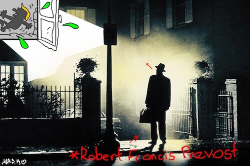Cartoon: New Exorcist (medium) by yasar kemal turan tagged new,exorcist