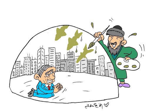 Cartoon: nightmarish (medium) by yasar kemal turan tagged nightmarish