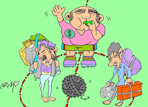 Cartoon: no comment (medium) by yasar kemal turan tagged no,comment