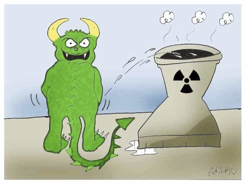 Cartoon: nuclear cooling (medium) by yasar kemal turan tagged japan,cooling,nuclear