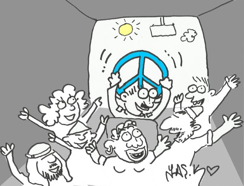 Cartoon: peace (medium) by yasar kemal turan tagged peace