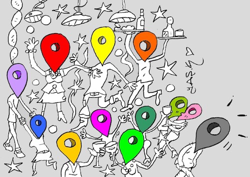 Cartoon: people of the city (medium) by yasar kemal turan tagged people,of,the,city