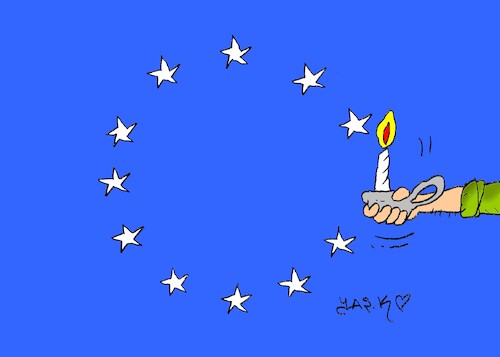 Cartoon: power outage in europe (medium) by yasar kemal turan tagged power,outage,in,europe