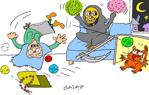 Cartoon: show time (medium) by yasar kemal turan tagged show,time