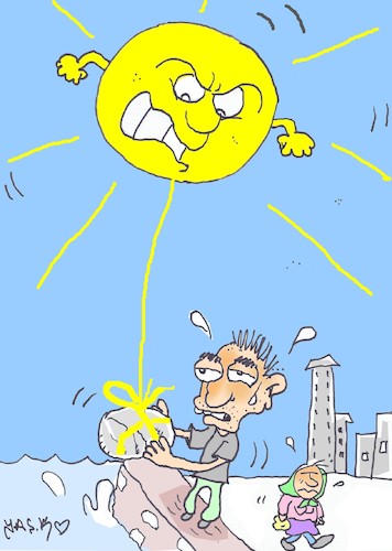 Cartoon: so hot (medium) by yasar kemal turan tagged so,hot