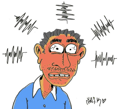 Cartoon: Sound recordings in Turkey (medium) by yasar kemal turan tagged sound,recordings,in,turkey