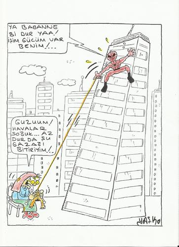 Cartoon: spiderman (medium) by yasar kemal turan tagged spiderman