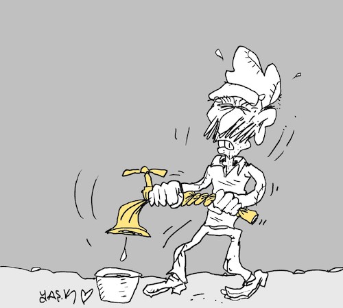 Cartoon: su (medium) by yasar kemal turan tagged su