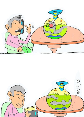Cartoon: suddenly (medium) by yasar kemal turan tagged suddenly