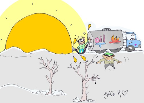 Cartoon: sun robbery (medium) by yasar kemal turan tagged sun,pirates
