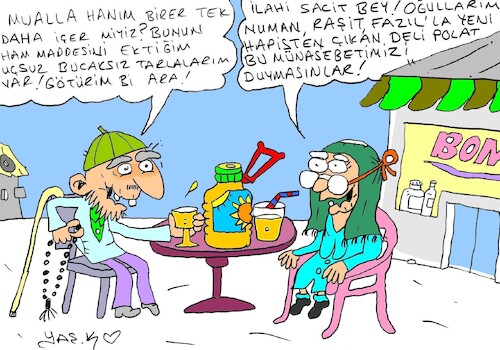 Cartoon: sunflower oil (medium) by yasar kemal turan tagged sunflower,oil