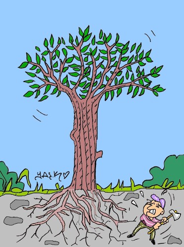 Cartoon: the worst of the enemy (medium) by yasar kemal turan tagged the,worst,of,enemy