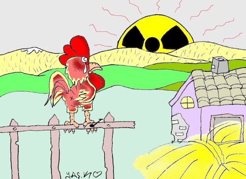 Cartoon: thermonuclear fury (medium) by yasar kemal turan tagged thermonuclear,fury