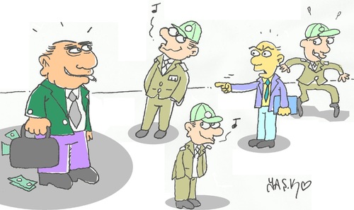 Cartoon: thief (medium) by yasar kemal turan tagged thief