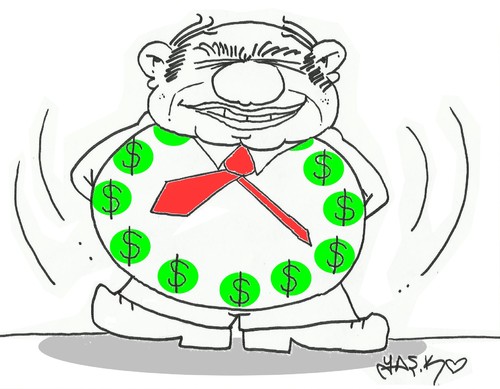 Cartoon: time to profit (medium) by yasar kemal turan tagged time,to,profit