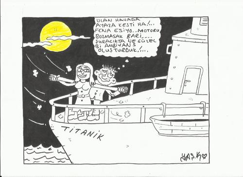 Cartoon: Titanic (medium) by yasar kemal turan tagged titanic