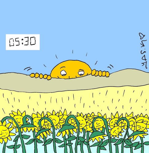 Cartoon: too early (medium) by yasar kemal turan tagged too,early