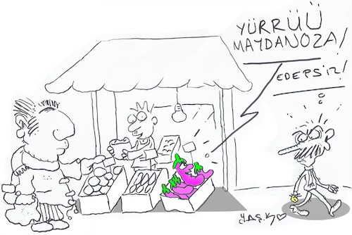 Cartoon: too expensive (medium) by yasar kemal turan tagged too,expensive