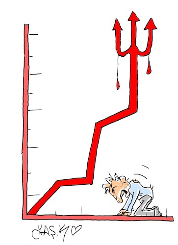Cartoon: trace of the devil (medium) by yasar kemal turan tagged trace,of,the,devil
