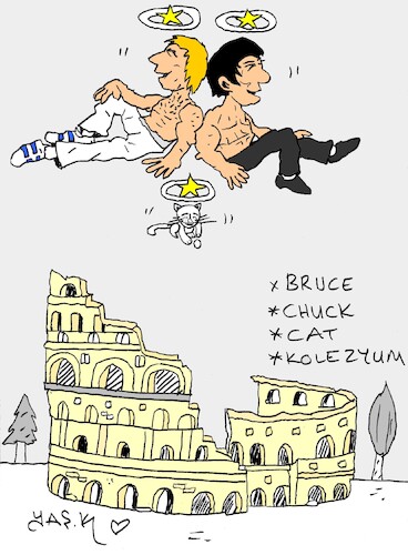 Cartoon: tranquility (medium) by yasar kemal turan tagged tranquility