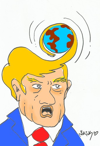 Cartoon: Trump... (medium) by yasar kemal turan tagged trump
