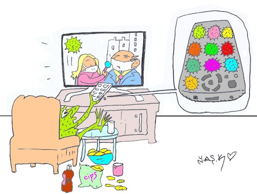 Cartoon: tv (medium) by yasar kemal turan tagged tv