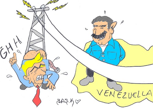 Cartoon: Venezuela (medium) by yasar kemal turan tagged venezuela