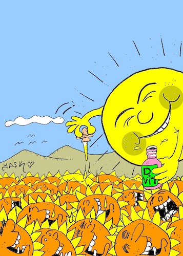 Cartoon: Vitamin D (medium) by yasar kemal turan tagged vitamin