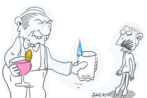 Cartoon: water right (medium) by yasar kemal turan tagged water,right